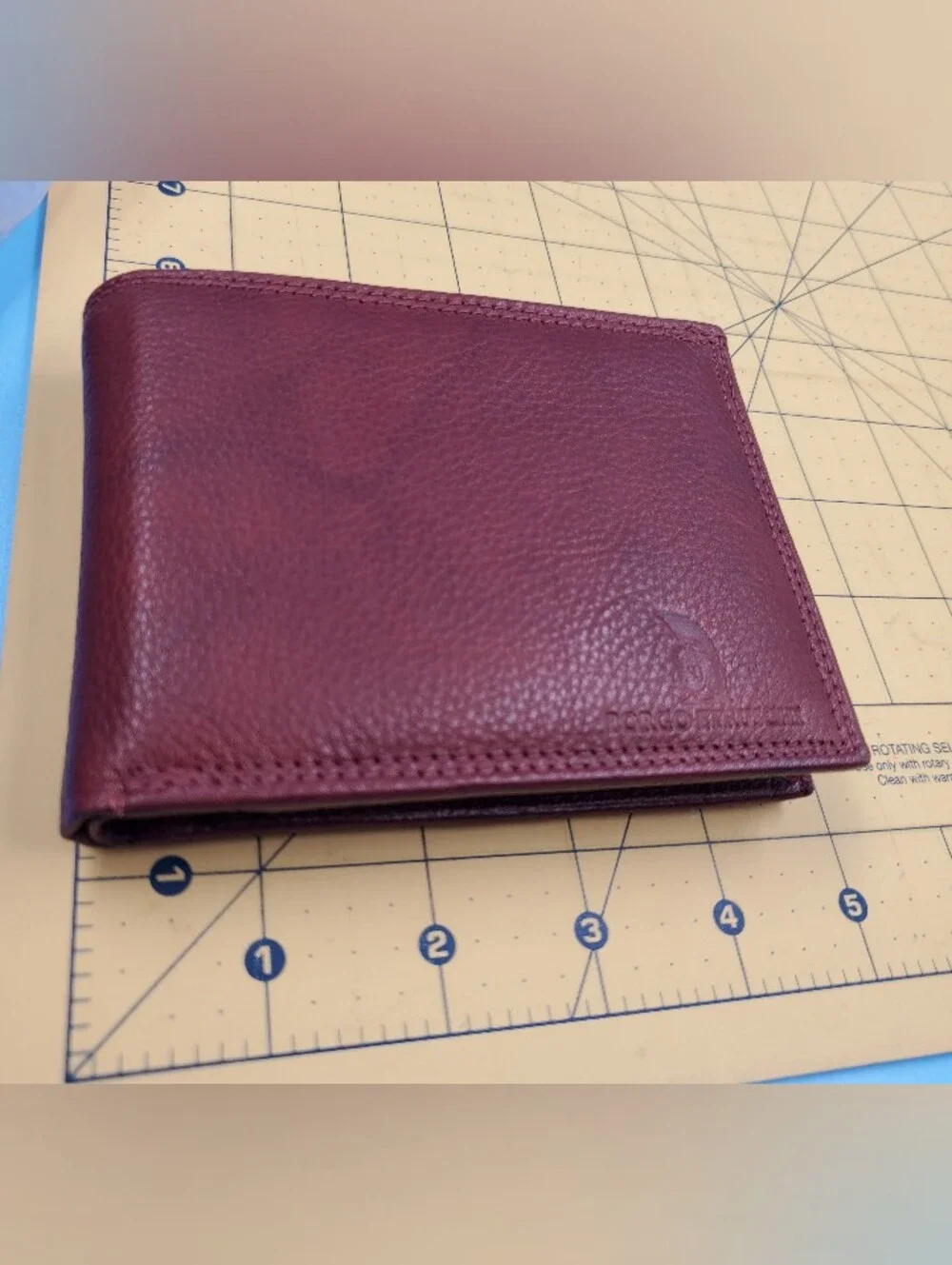 Borgo Etruschi Wallet Mens Genuine Leather Bifold Folding Brown Vera Pelle Italy